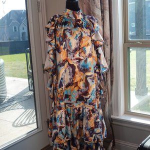 High neck maxi Dress